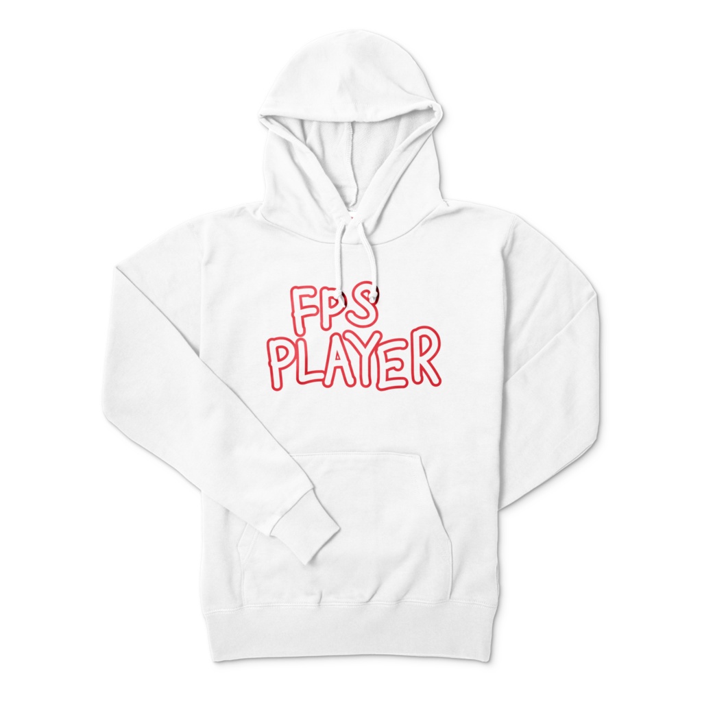 (6色)FPS PLAYER 白パーカー