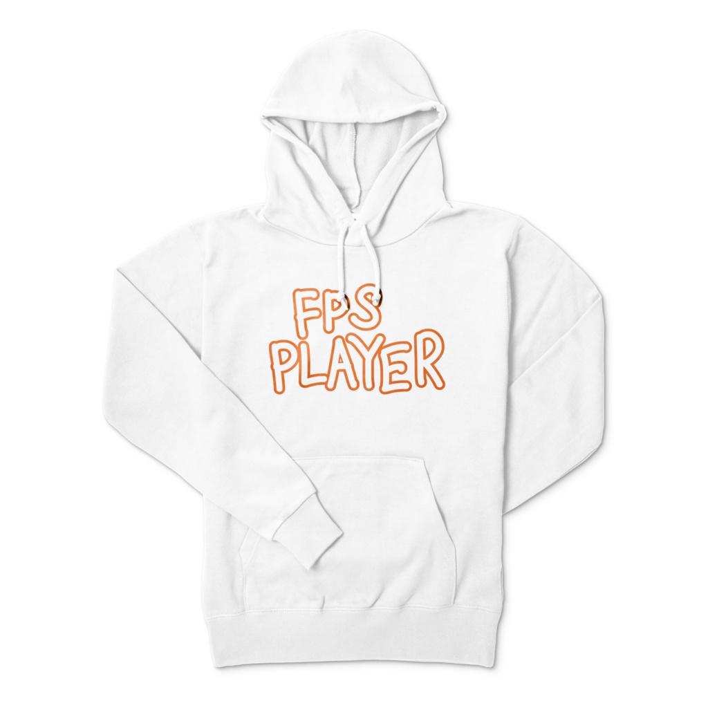 (6色)FPS PLAYER 白パーカー