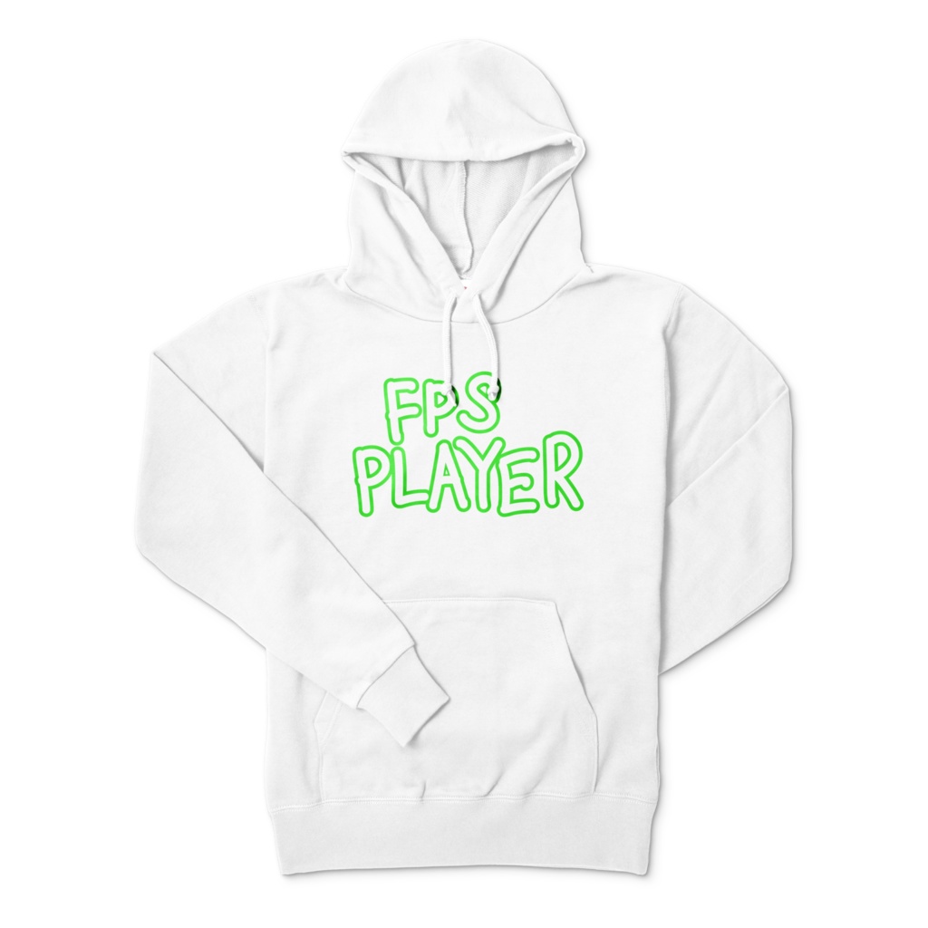 (6色)FPS PLAYER 白パーカー