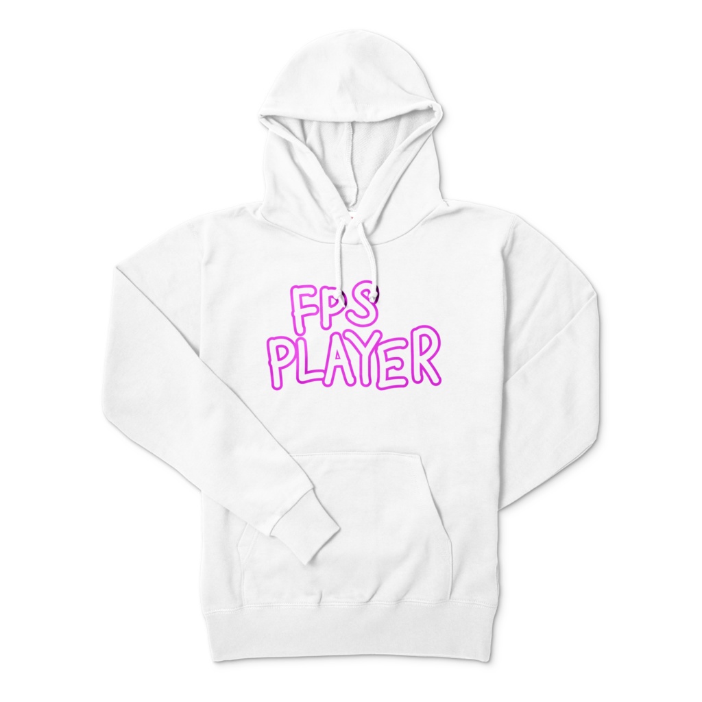 (6色)FPS PLAYER 白パーカー