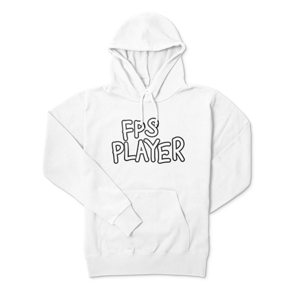 (6色)FPS PLAYER 白パーカー