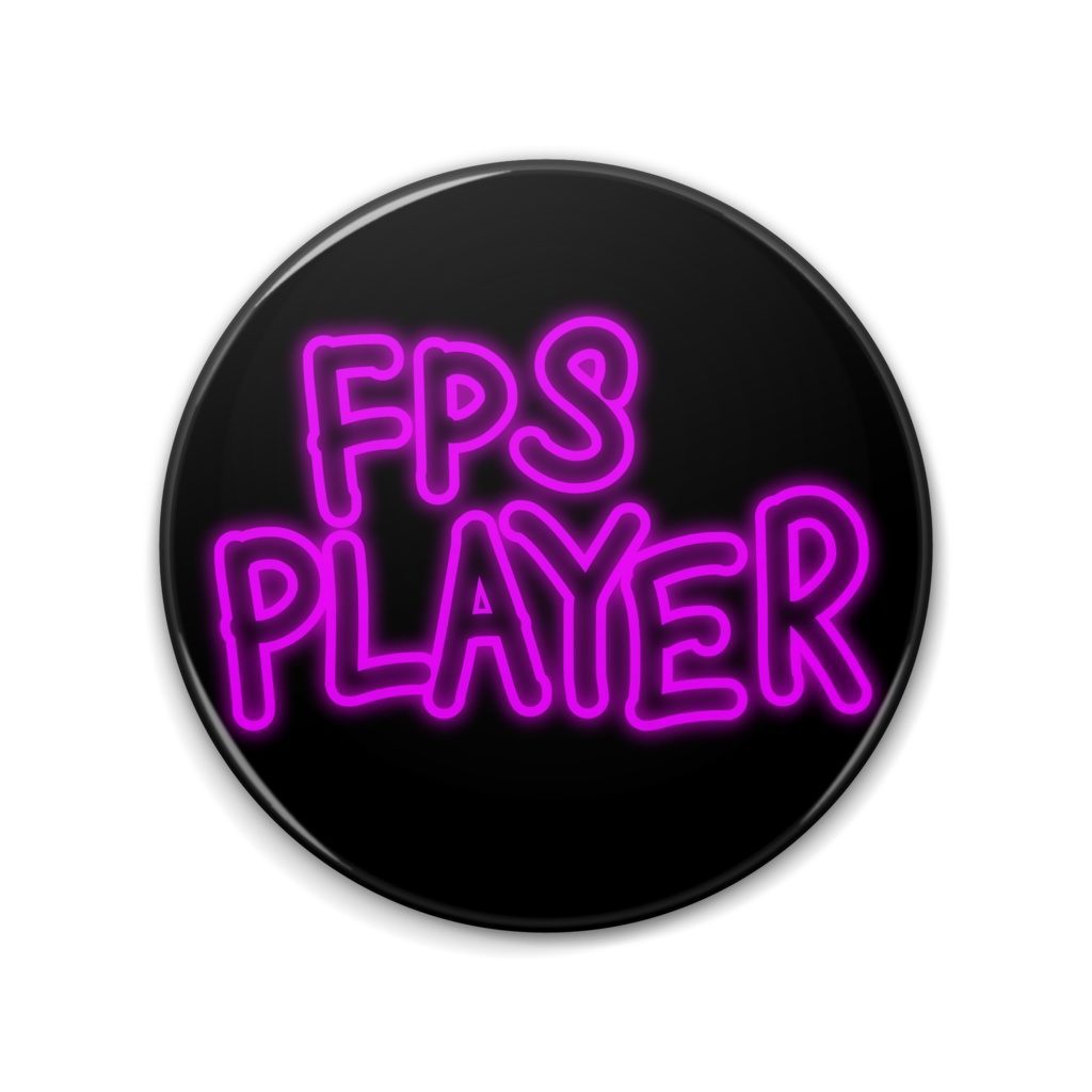 (8色)FPS PLAYER ゲーミング缶バッジ