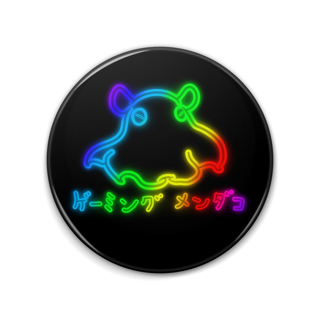 ゲーミングメンダコ缶バッジ🐙