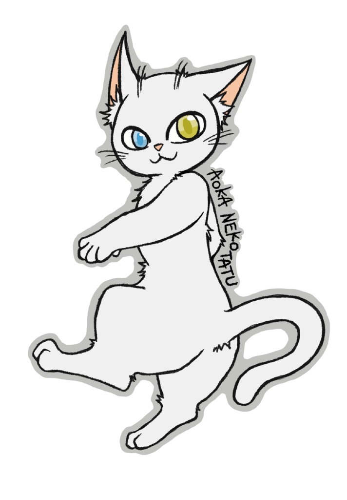 【ｵﾘｼﾞﾅﾙ】振り向きネコちゃん【ネコ】