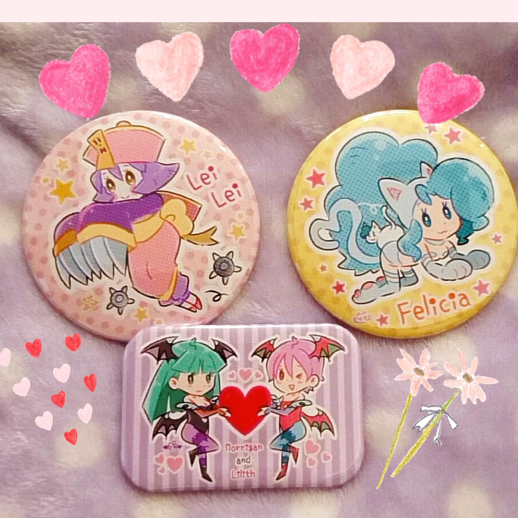 ヴァンパイア ポップ缶バッチ  全3種