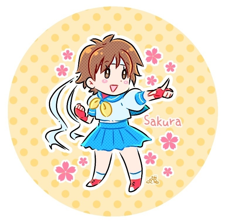 さくら缶バッジ