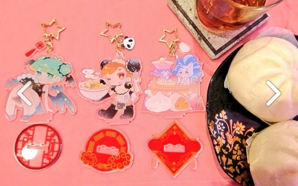 チャイナアクリルキーホルダー