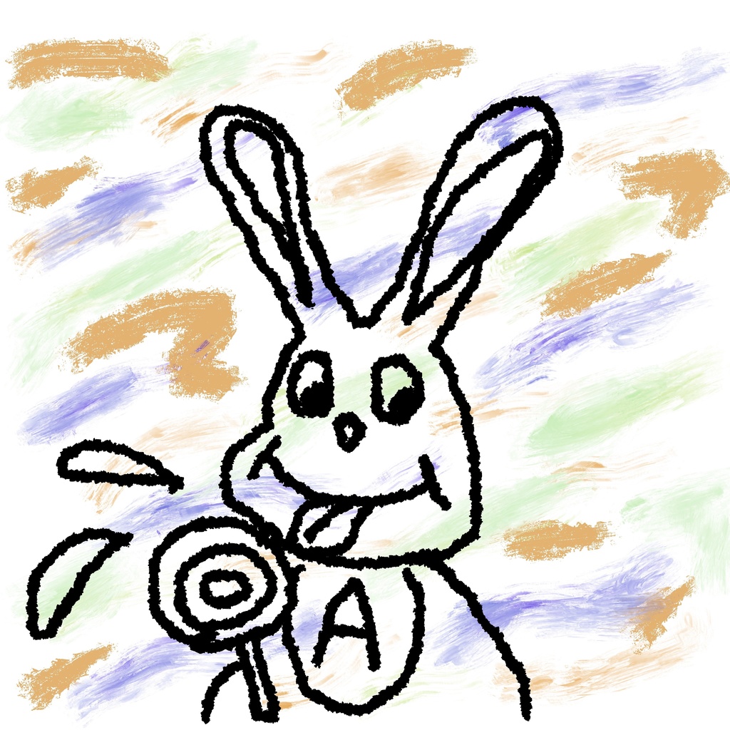 カラフルうさぎ