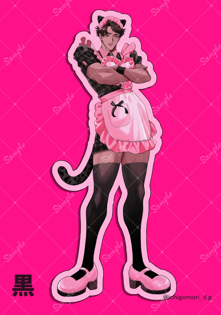 クロヒョウのタマキくんアクリルスタンド【受注生産】