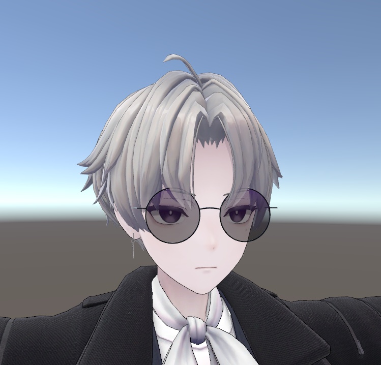 【無料】ラウンドメガネ glasses 【10アバター対応】