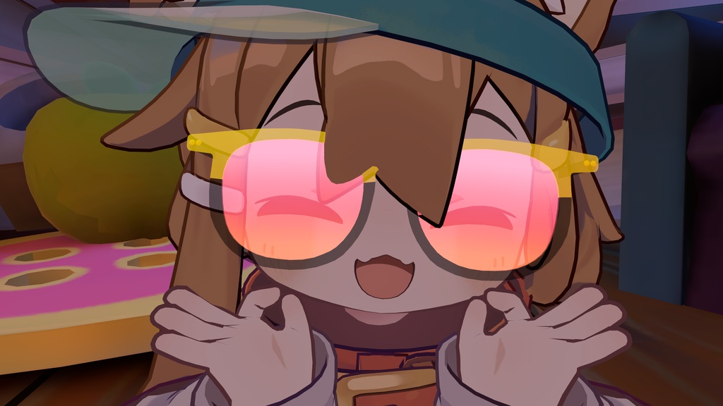 【無料】ウェリントンメガネ glasses 【10アバター対応】