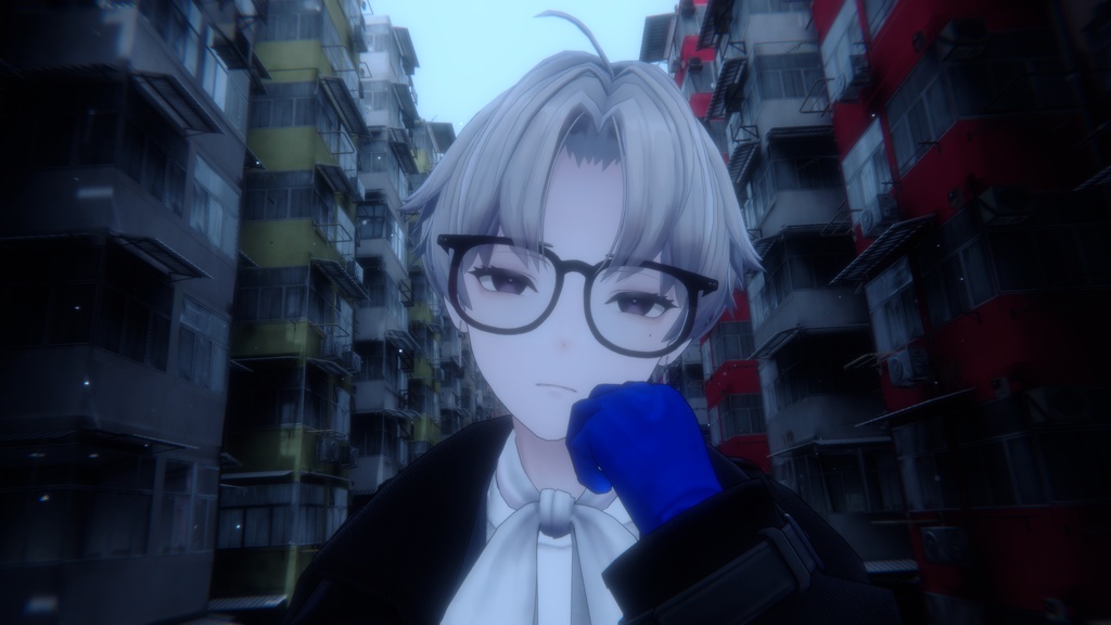 【無料】ウェリントンメガネ glasses 【10アバター対応】