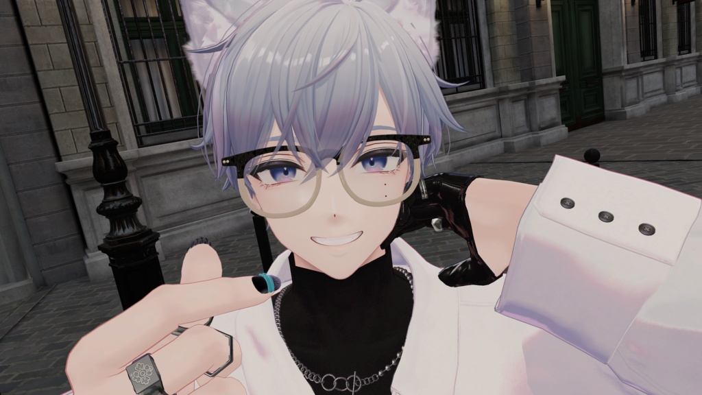 【無料】ウェリントンメガネ glasses 【10アバター対応】