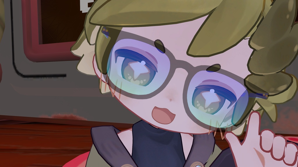 【無料】ウェリントンメガネ glasses 【10アバター対応】