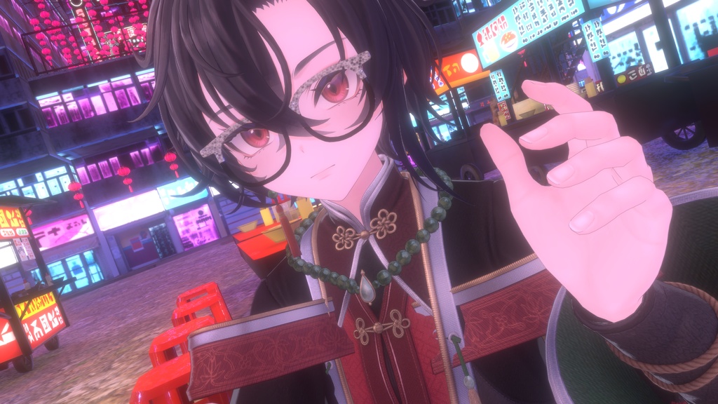 【無料】ウェリントンメガネ glasses 【10アバター対応】