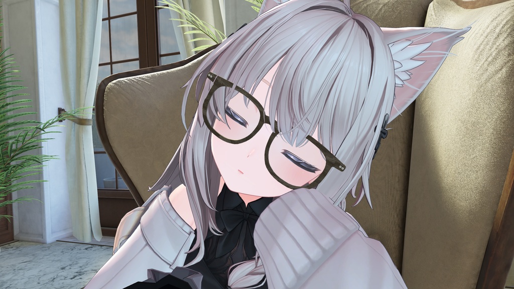 【無料】ウェリントンメガネ glasses 【10アバター対応】