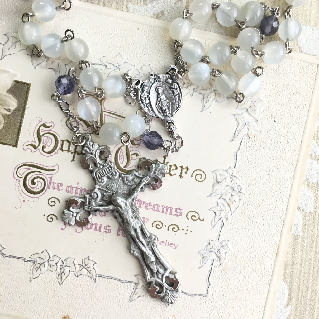 【 ロザリオ 】儚月 - Blue Moon, Lily, Lily, Viola -