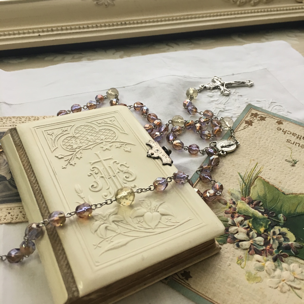 【 ロザリオ 】アレキ硝子 - alexandrite glass -