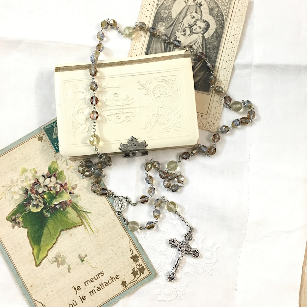 【 ロザリオ 】アレキ硝子 - alexandrite glass -