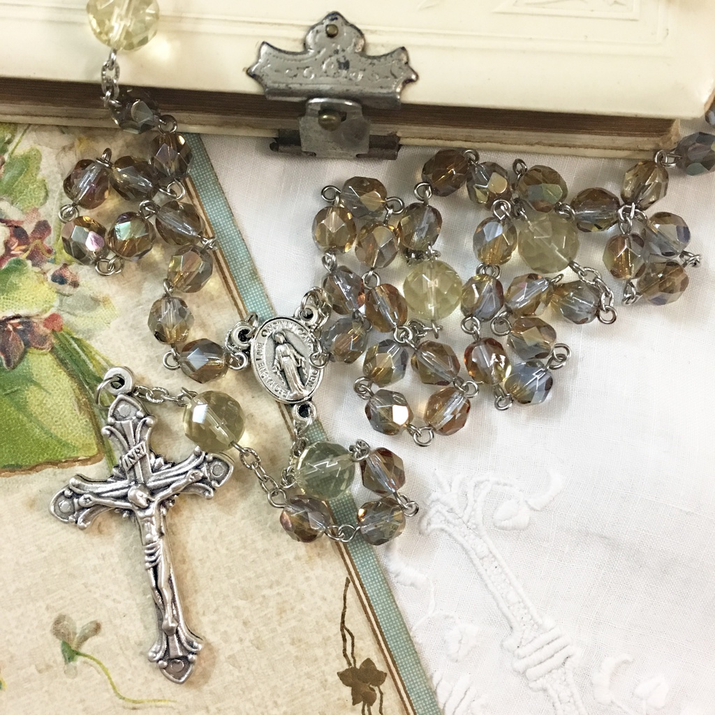 【 ロザリオ 】アレキ硝子 - alexandrite glass -