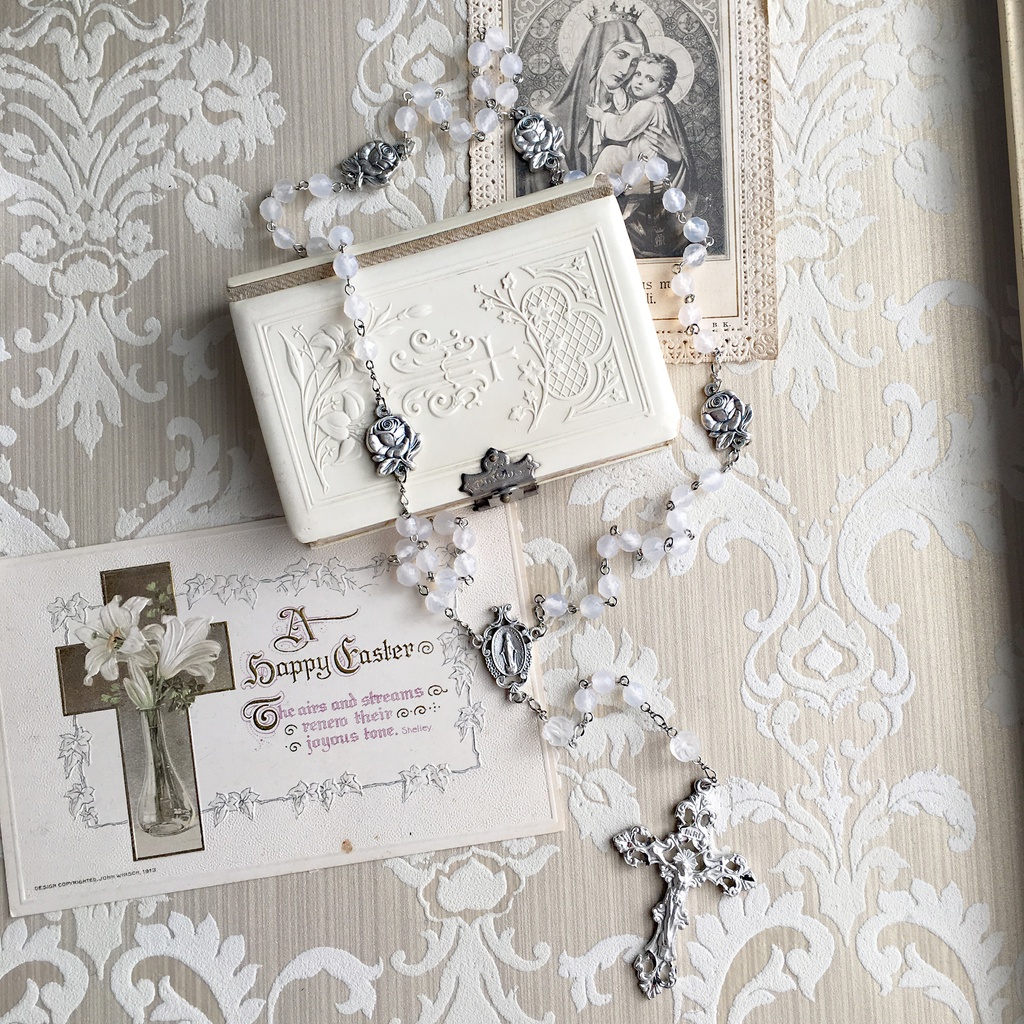 【 ロザリオ 】雪薔薇 - rosa blanc -