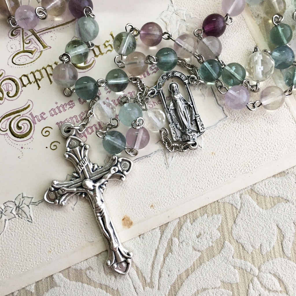 【 ロザリオ 】フローライト - fluorite -