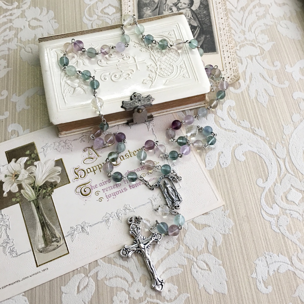 【 ロザリオ 】フローライト - fluorite -