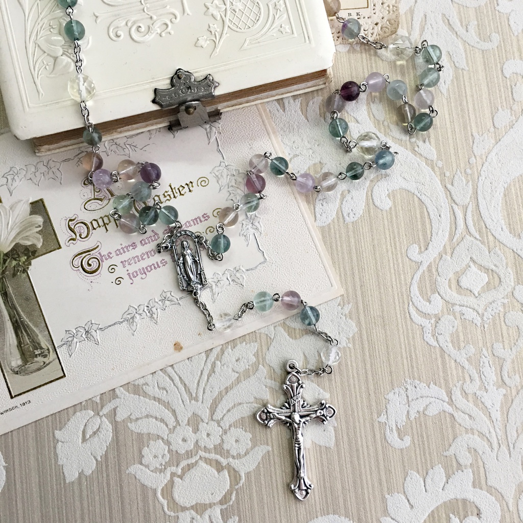 【 ロザリオ 】フローライト - fluorite -