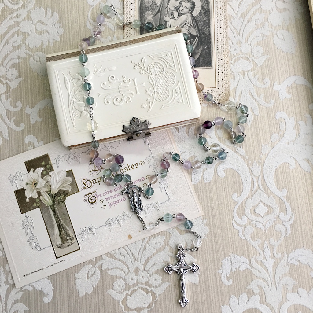 【 ロザリオ 】フローライト - fluorite -