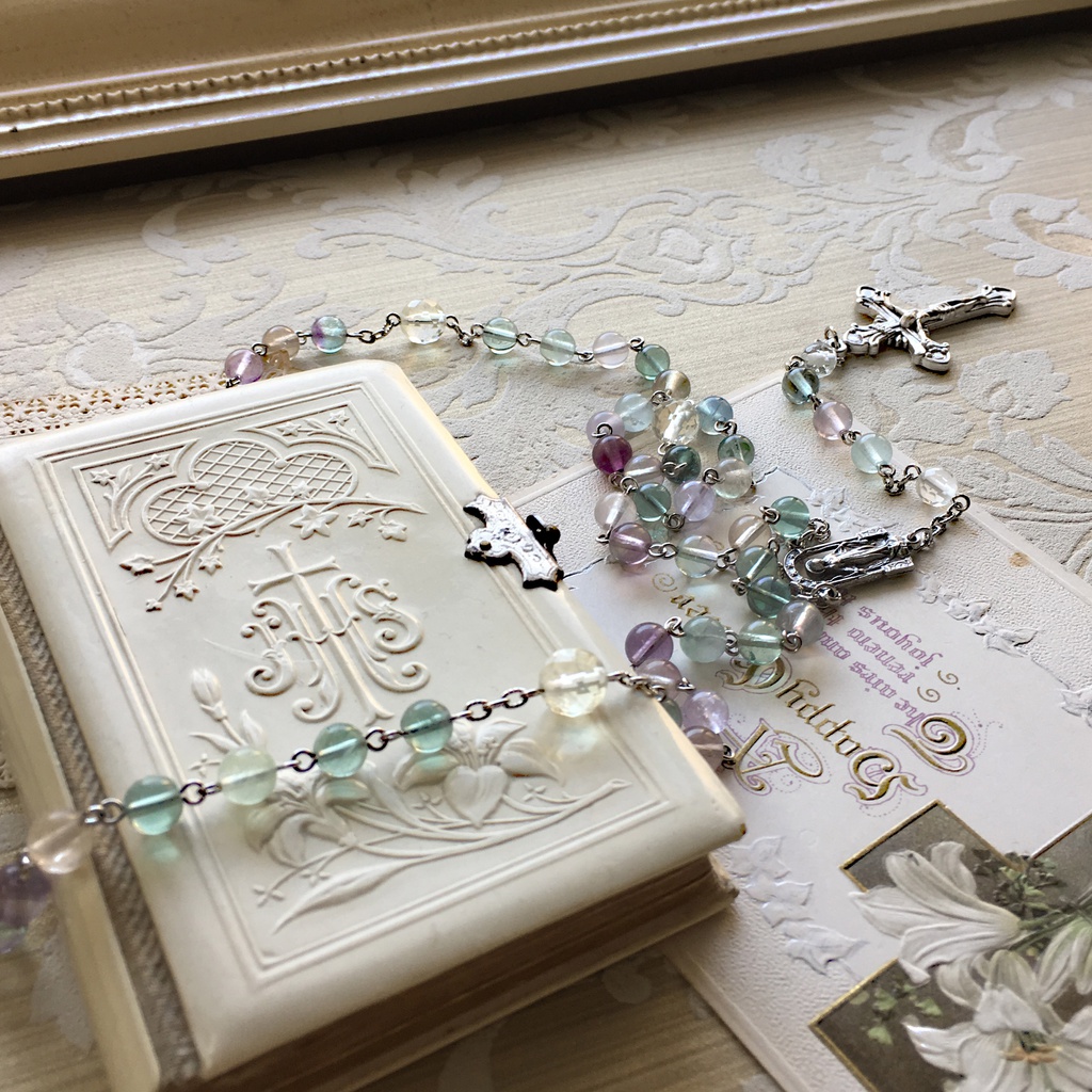 【 ロザリオ 】フローライト - fluorite -