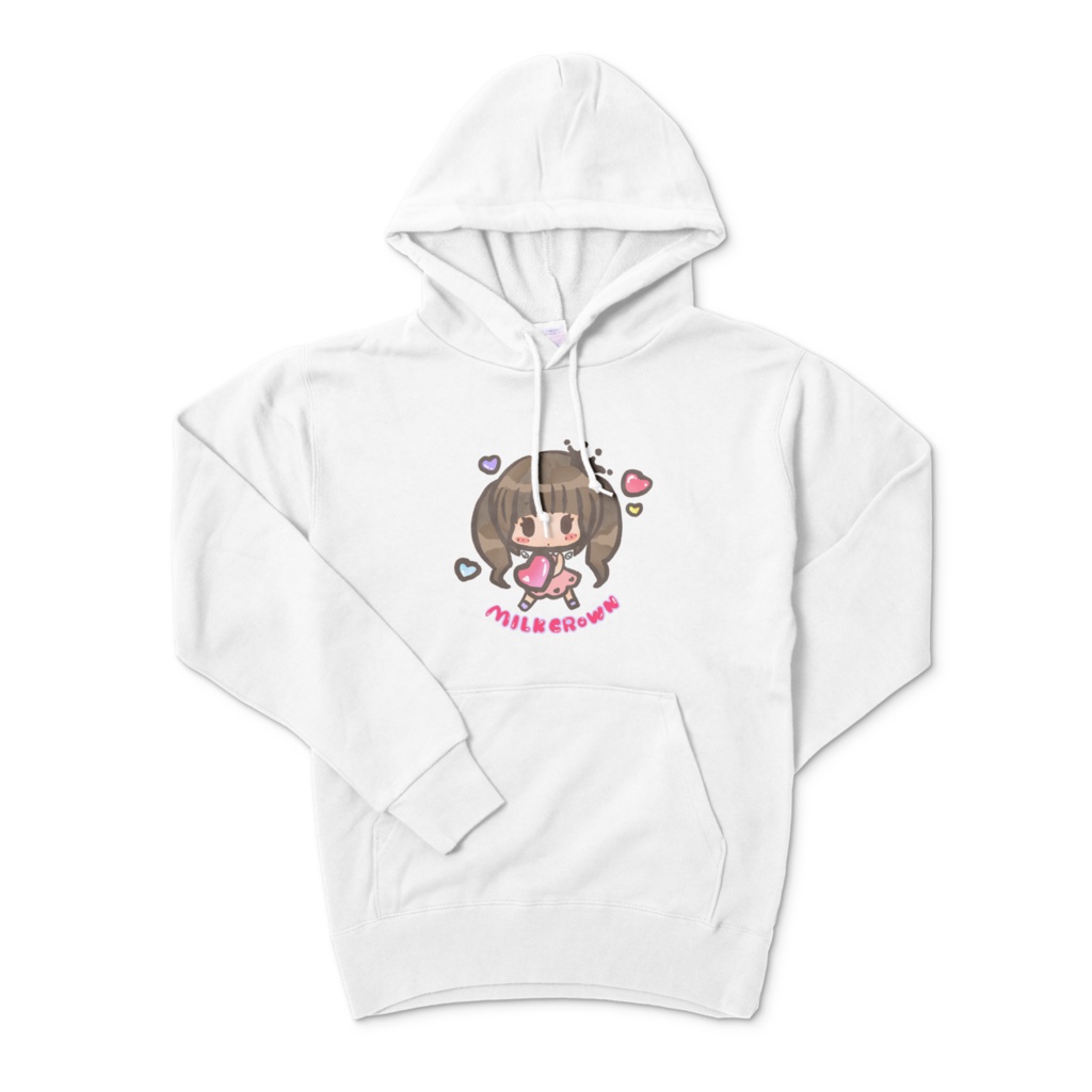 MILK CROWNパーカー えんじぇるホワイト