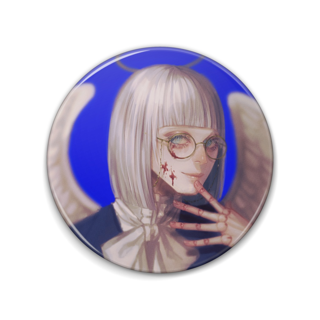 人形天使缶バッジ