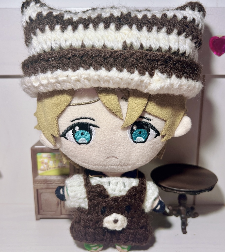 あんスタ ぬい服 くまオーバーオールと猫耳帽子のセットアップ