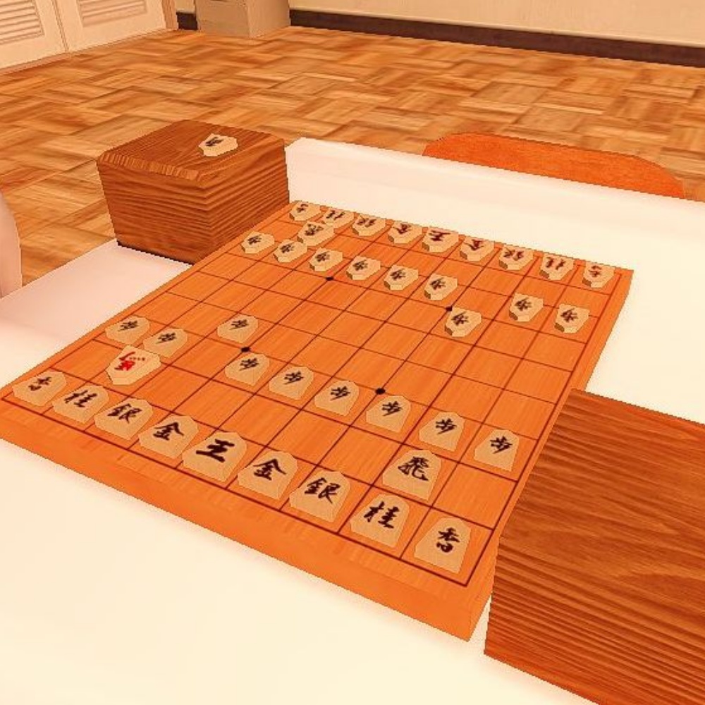 【3Dモデル】将棋盤・盤面セット