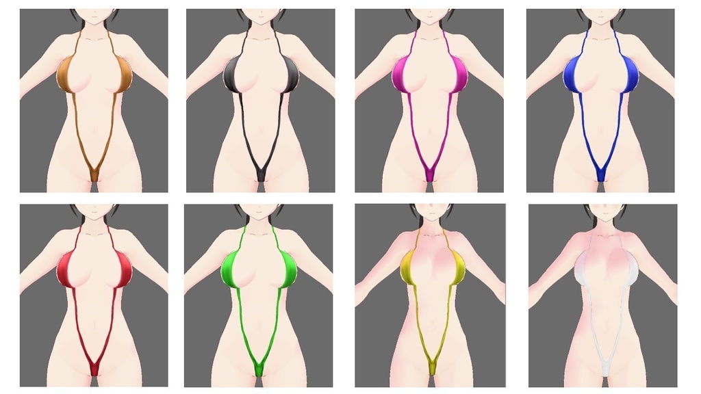 【vroid】スリングショット水着