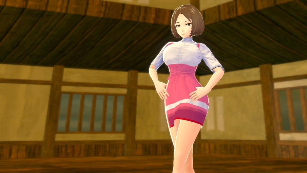 【vroid】アンミラ風ファミレス制服コスチューム