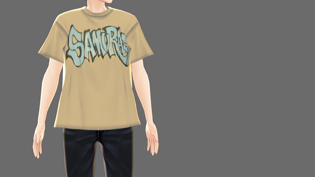 【VRoid】ストリートグラフティTシャツ4種類【男女兼用】