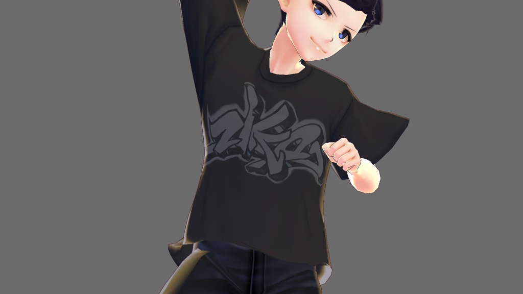 【VRoid】ストリートグラフティTシャツ4種類【男女兼用】