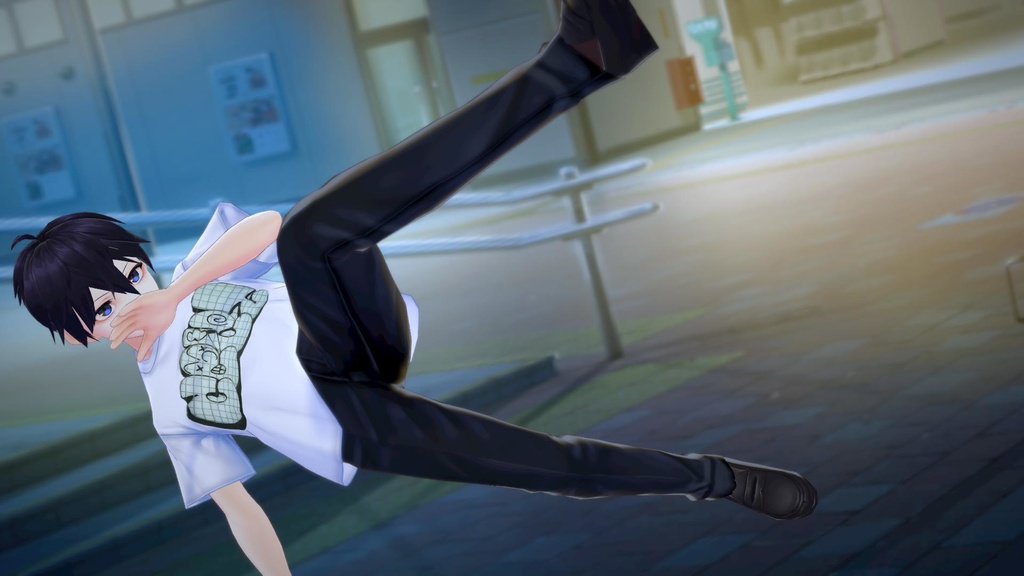 【VRoid】ストリートグラフティTシャツ4種類【男女兼用】