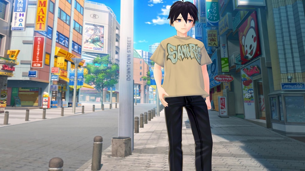 【VRoid】ストリートグラフティTシャツ4種類【男女兼用】