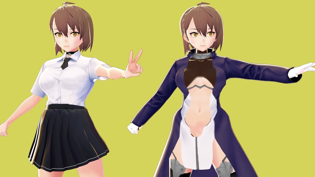 ボルチモア制服&武装 【3Dモデル】