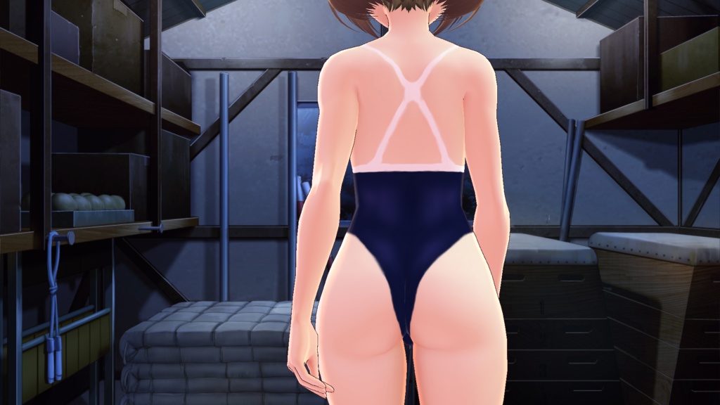 【VRoid】ハイレグスクール水着