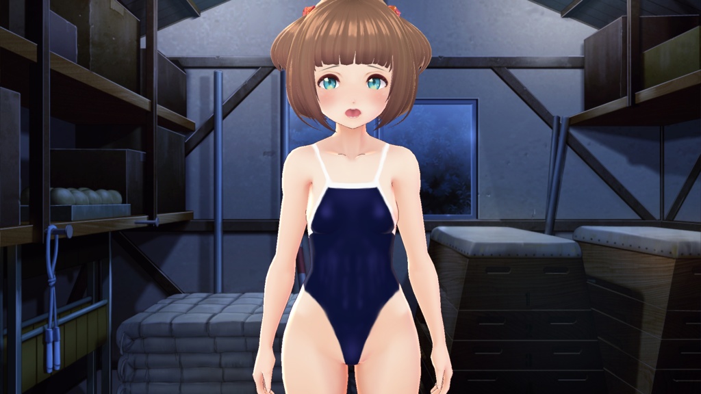 【VRoid】ハイレグスクール水着