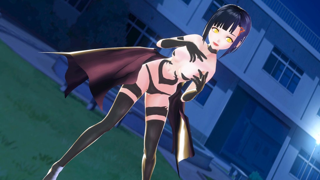 【VRoid】サキュバス衣装セット【衣装&翼】