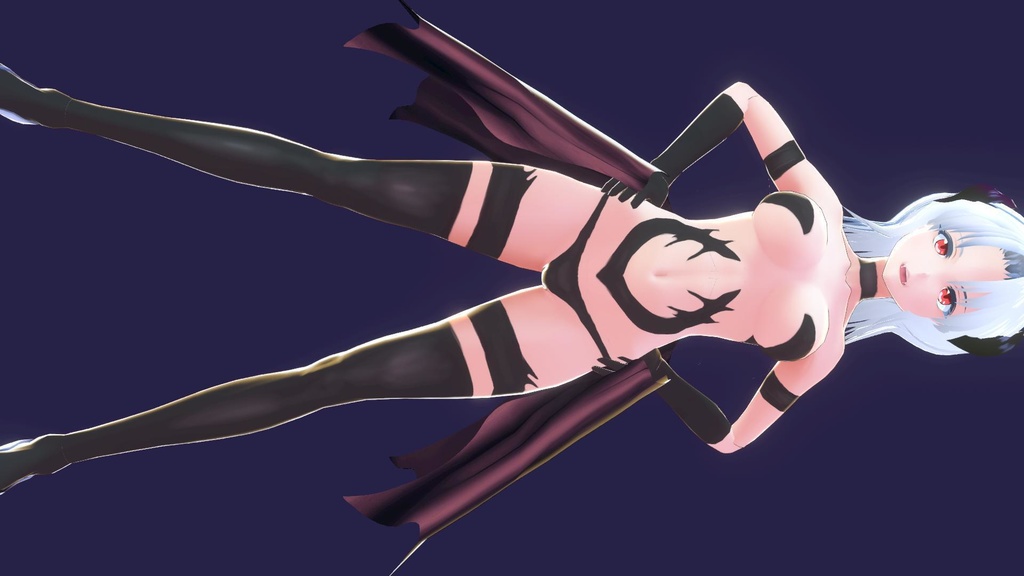 【VRoid】サキュバス衣装セット【衣装&翼】