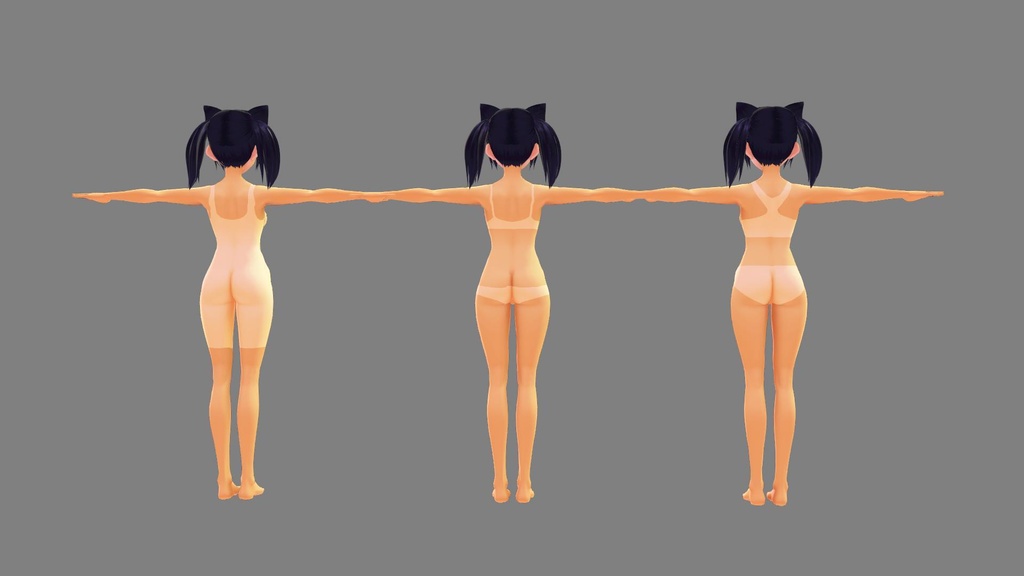 【VRoid】ひやけあと肌テクスチャ【8種類】