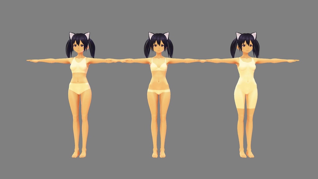 【VRoid】ひやけあと肌テクスチャ【8種類】