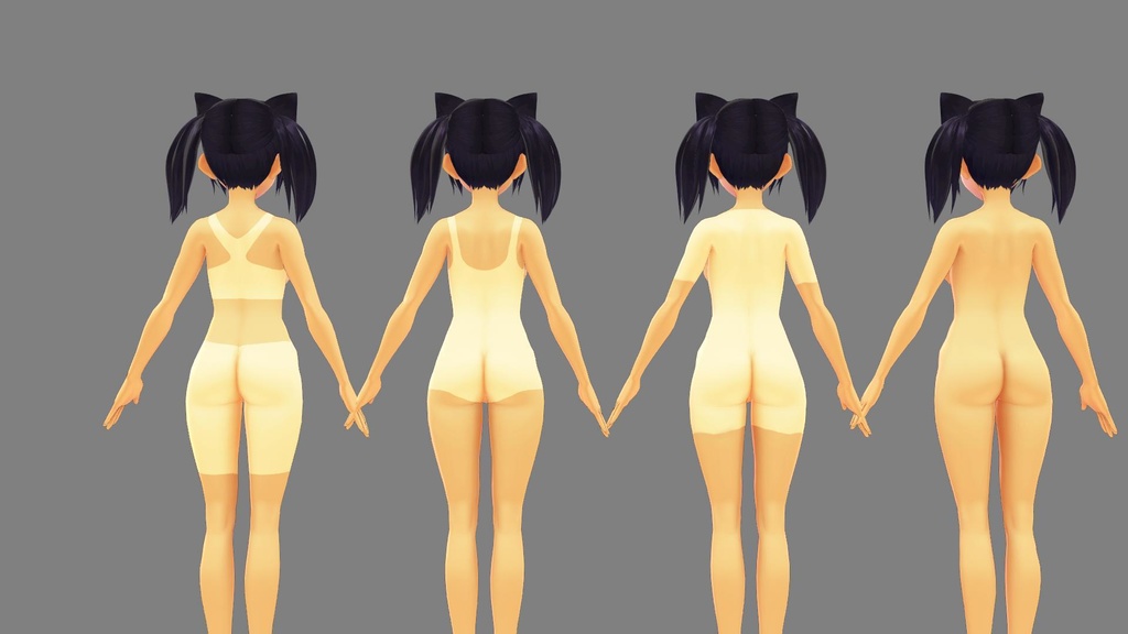 【VRoid】ひやけあと肌テクスチャ【8種類】