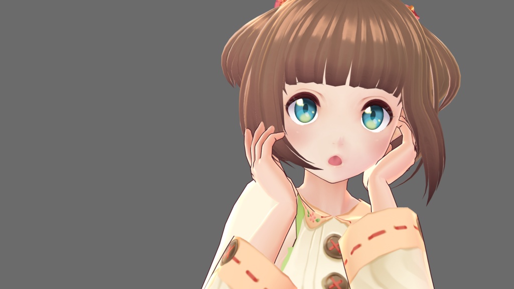 vroid用顔スキン3種