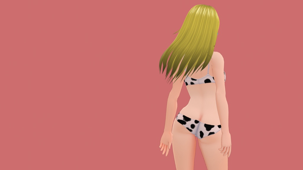 【VRoid向け】牛柄ビキニテクスチャ